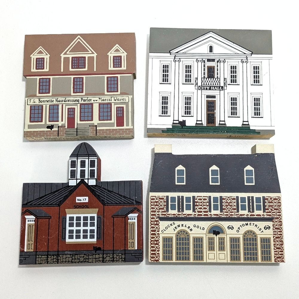The Cat's Meow Wooden Village Pieces - Series VII & IX